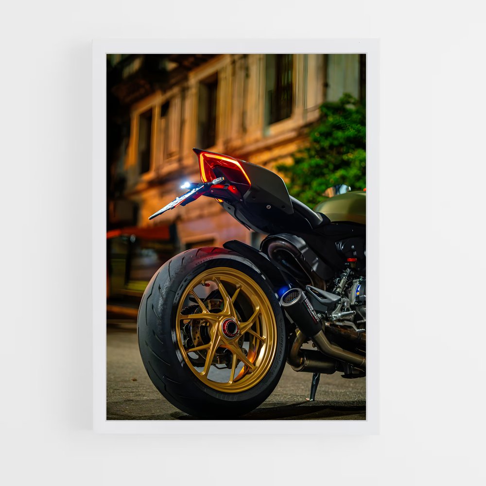 Poster Nuit Enthousiaste – affiche Ducati (vue 3)